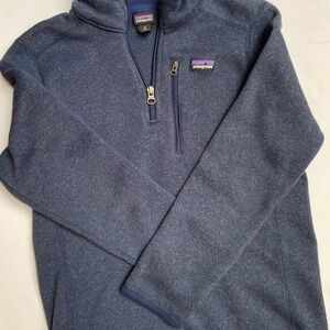Patagonia Youth Dark Navy Half-Zip Pullover Sweater